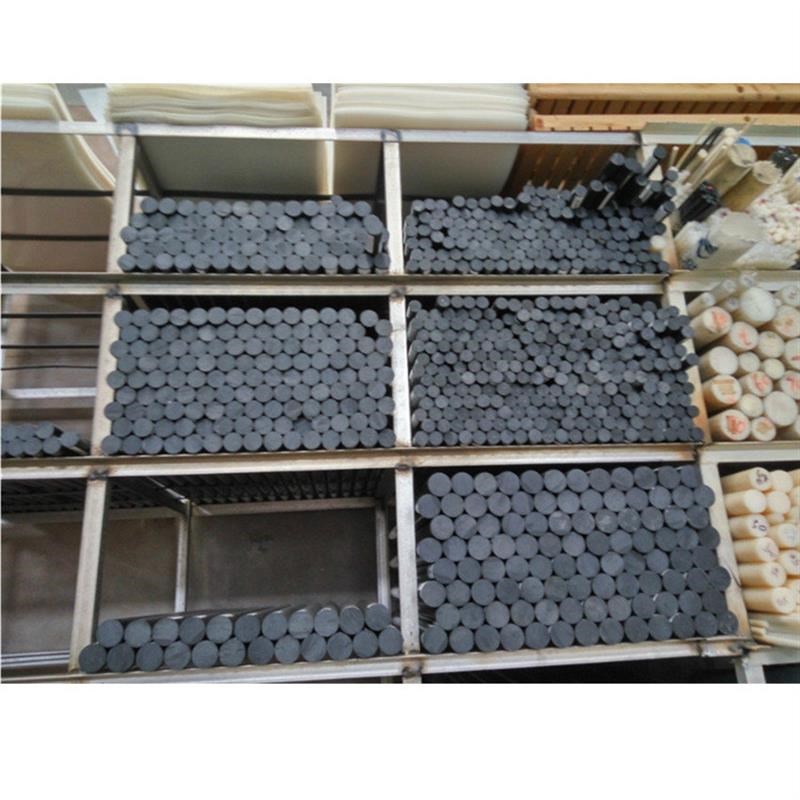 黑色玻纤尼龙66棒材 pa66-30gf棒 增Q强级PA66尼龙棒材