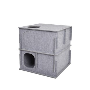 新款叠叠猫乐猫宫隧猫窝玩具爬架躲猫猫钻K洞毛毡猫迷抓板益智游