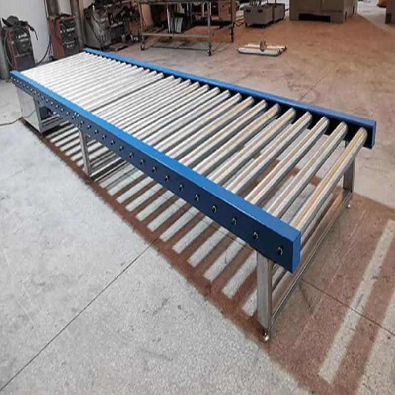 传送带无动力滚筒动力滑梯流水线线滚筒传送机滚X轮不锈钢卸货