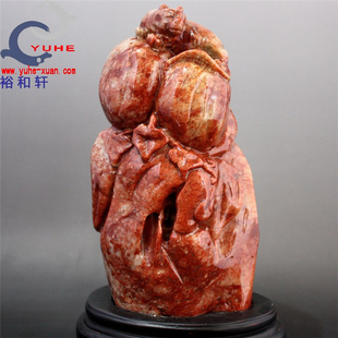 寿山石摆b件 国石真品 芙蓉石 硕果累累摆件独霸一方 裕和轩C7-16