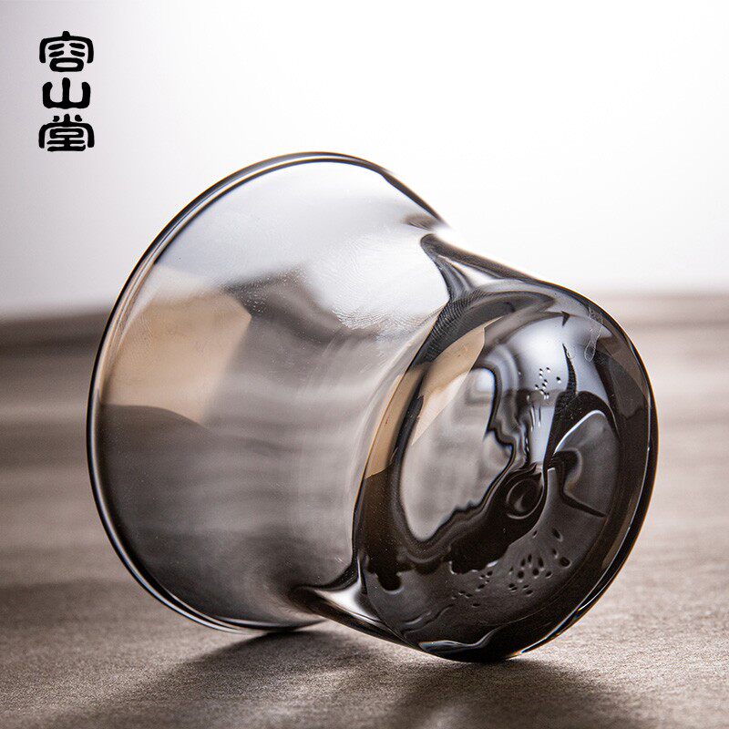 容山堂玻璃茶漏金银烧托架茶叶过滤器滤茶网茶隔创意W茶具配件用