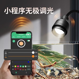 南美缸射灯 鱼缸造景照明专用led灯G防水溅超亮古法观赏水草全光