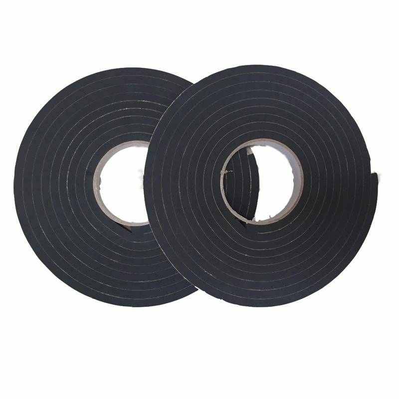 8mm厚eva黑j色海绵单面胶带 高粘强力泡棉密封条防滑泡沫胶条