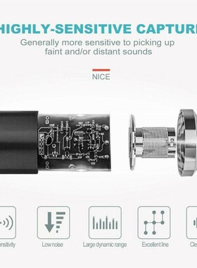 Micropchone BM 800 Studio Microphone Professional microfone