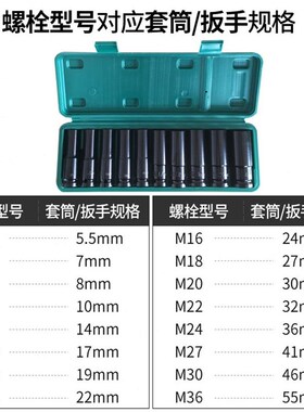 成套扳手套筒套装快速-棘轮扳手8mm10汽修六M角扳手mm724加长工具