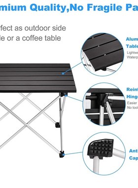 Outdoor Portable Aluminuvm Alloy Folding Table Leisure Simpl
