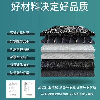 适用06/10/12款奔驰S级S300S350S500S6L00专用全包围汽车脚垫W221