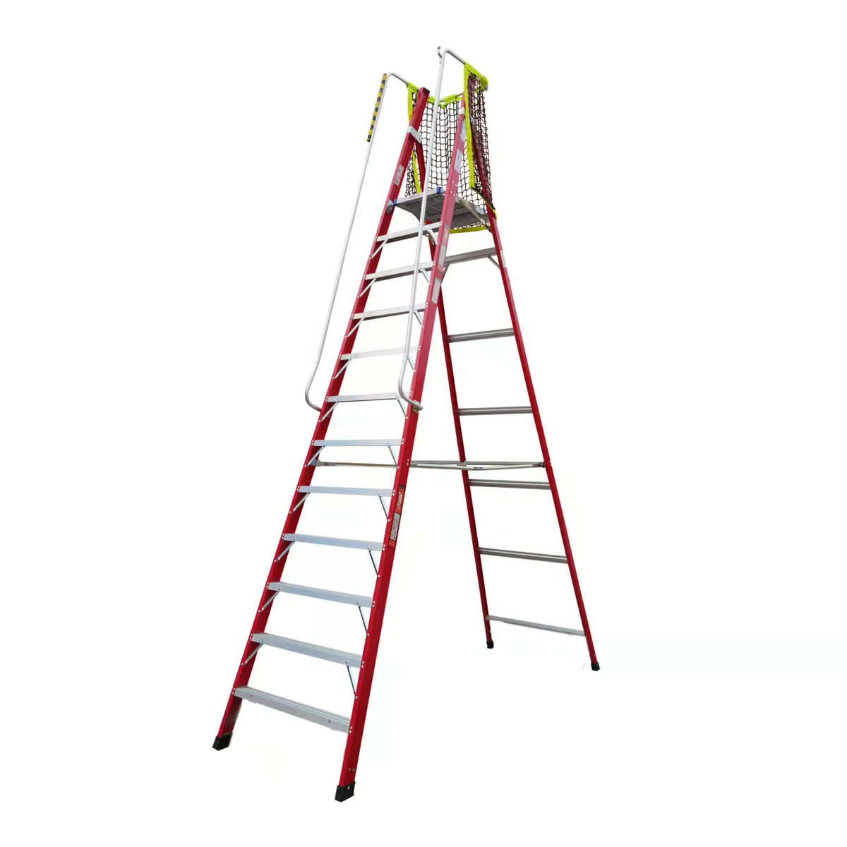 加高人字平台梯j折叠工程梯扶手移动安全加厚登高梯有合格证现货