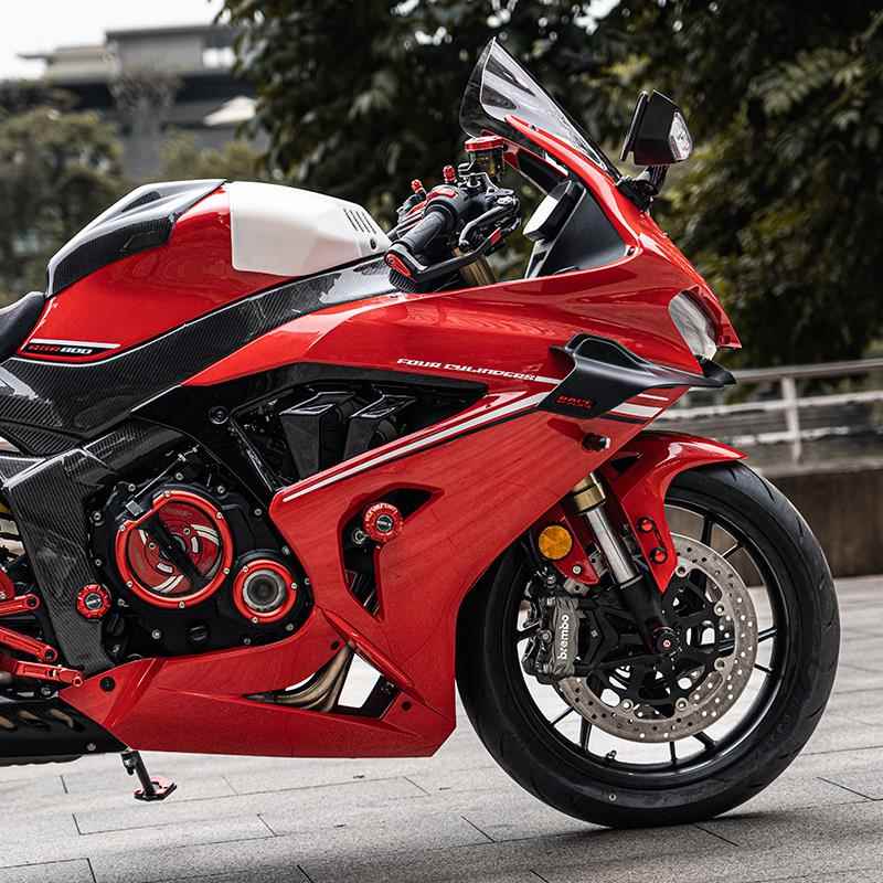 适用赛800 赛600RS鲨鱼鳍Q小包围侧板改装件