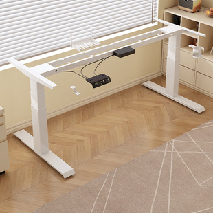 智能电动升降桌腿双电机双横梁办公桌电脑桌支架学习书桌升降桌架