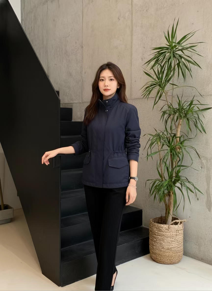 AZYU 户外冲锋衣立领夹克春季外套女2025新款收腰上衣小个子风衣,女装/女士精品,常规大码外套,淘宝优惠券,粉丝福利购,淘宝优惠卷