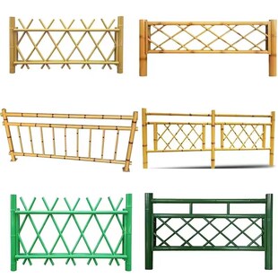 不锈钢仿竹篱笆护栏市政园林绿化隔离栏杆乡村振兴美化菜园围栏