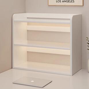 桌面置物架家用书桌窄款书架台面收纳柜整理多层柜子办公桌收纳架