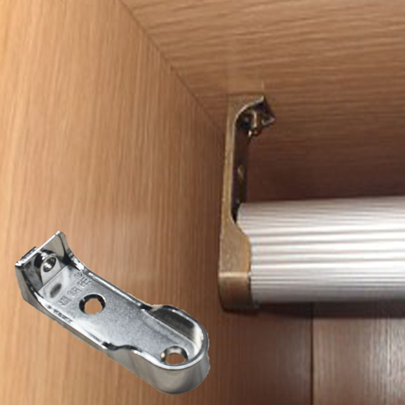 晾衣杆固定衣柜杆法兰座加厚承重衣杆托座晾衣杆挂衣钩橱柜内配件