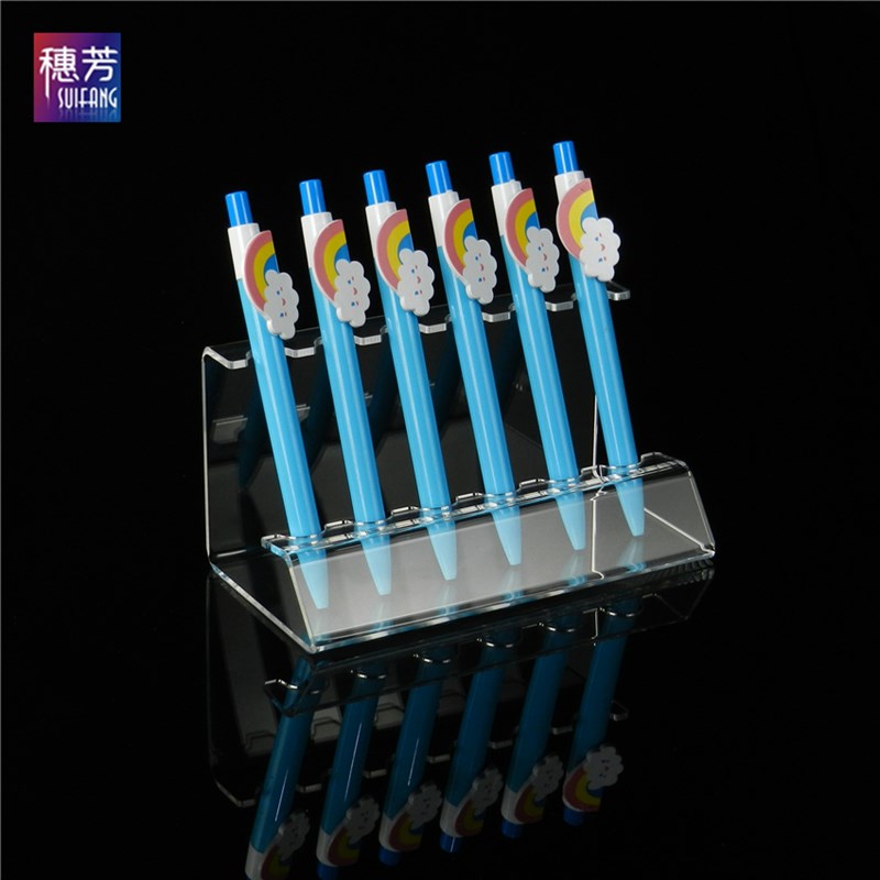 亚克力钢笔展示架 马克笔架 中性笔透明陈列架 笔架圆珠笔插笔架