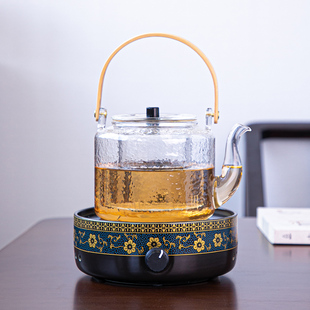 小德电陶炉茶炉煮茶器小型迷你铁壶烧水泡茶电热玻璃家用煮茶壶
