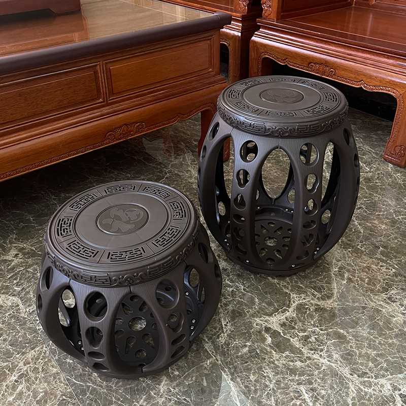 中式客厅茶几凳茶室仿古凳古筝专用鼓凳学琴凳琵琶培训室塑料墩椅