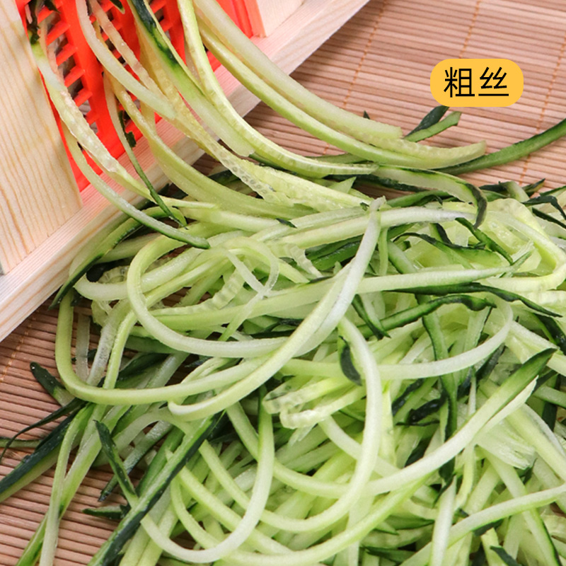 多功能实木粗细两用擦丝土豆丝擦子不锈钢切片细丝薄片切菜器家用