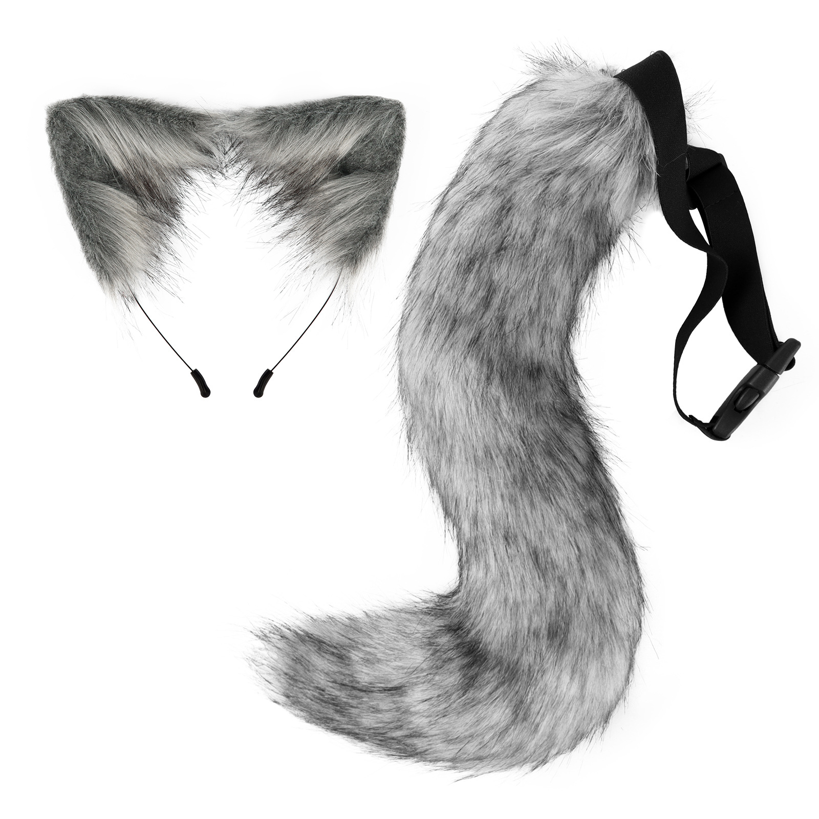 Halloween costume fox fur tail cat ear headband狐狸尾巴耳朵