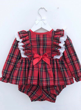 Newborn Toddler Baby Girl Lace Long Sleeve Romper Clothes Dr