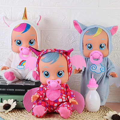 10 Inch Electric Tearing Dolls Animal Unicorn Baby Toy Full