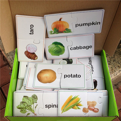 Kds Montessor Learnng Englsh Words Card Pocket Flash Car