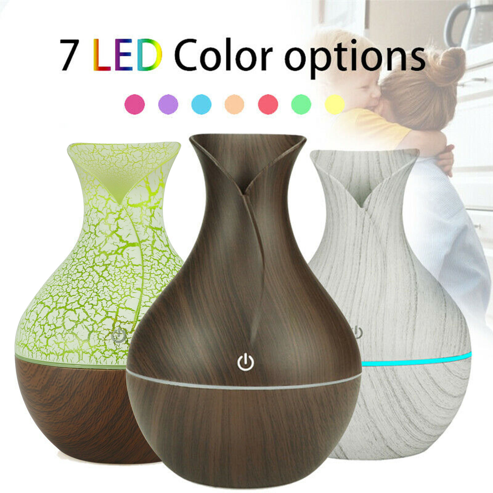 Essential Oil Diffuser Humidifier UsbAromatherapy跨境香港Led