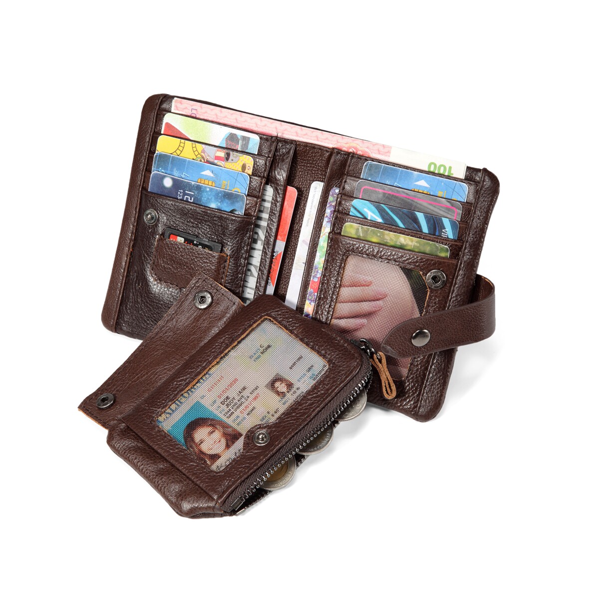 Genuine Leather Men Wallets Designer Wallet Leather Men with