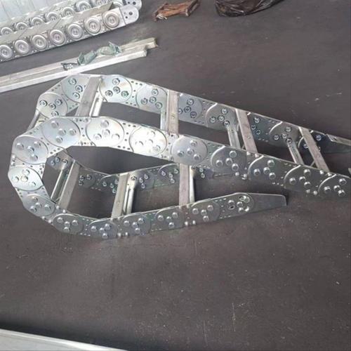 钢制拖链全封闭桥式机床电缆工程拖链不锈钢金属坦克链TL钢铝拖链