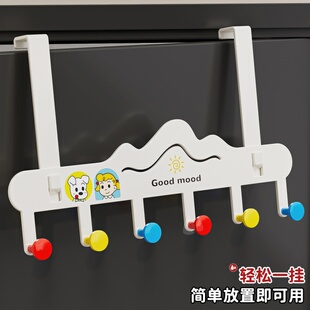 门后挂钩挂衣架免打孔置物架卧室高门上衣服挂衣钩门口门背式挂包