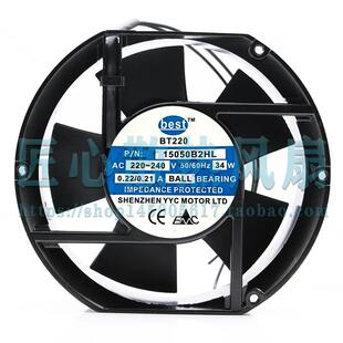 220V 34W best 0.21A 15050B2HL 0.22 17厘米散热风扇 BT220