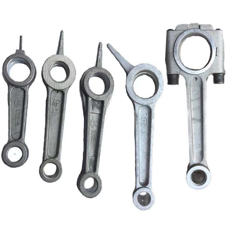 气泵配件 活塞式空压机配件聚才90 100 120铁连杆空气压缩机连杆