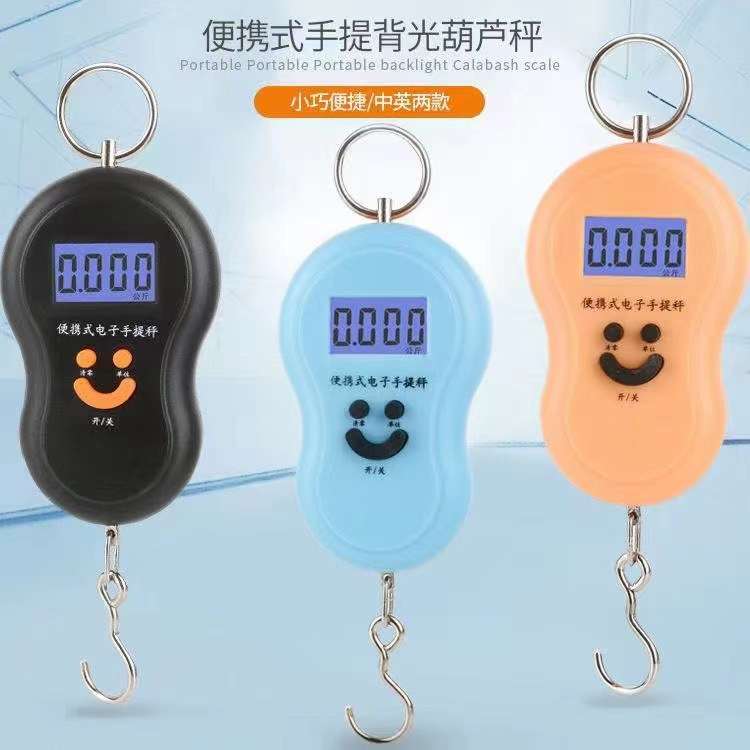 手提电子秤弹簧家用小秤50kg高精度小型便携式快递称挂钩买菜小称