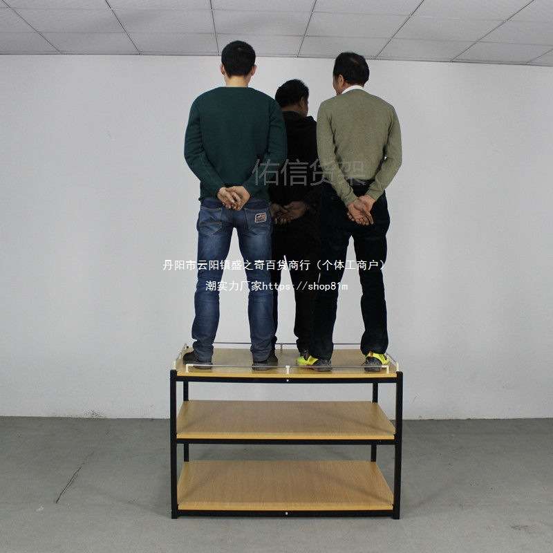 钢木三层促销台展示架木质货架陈列展台超市堆头架花车台直销