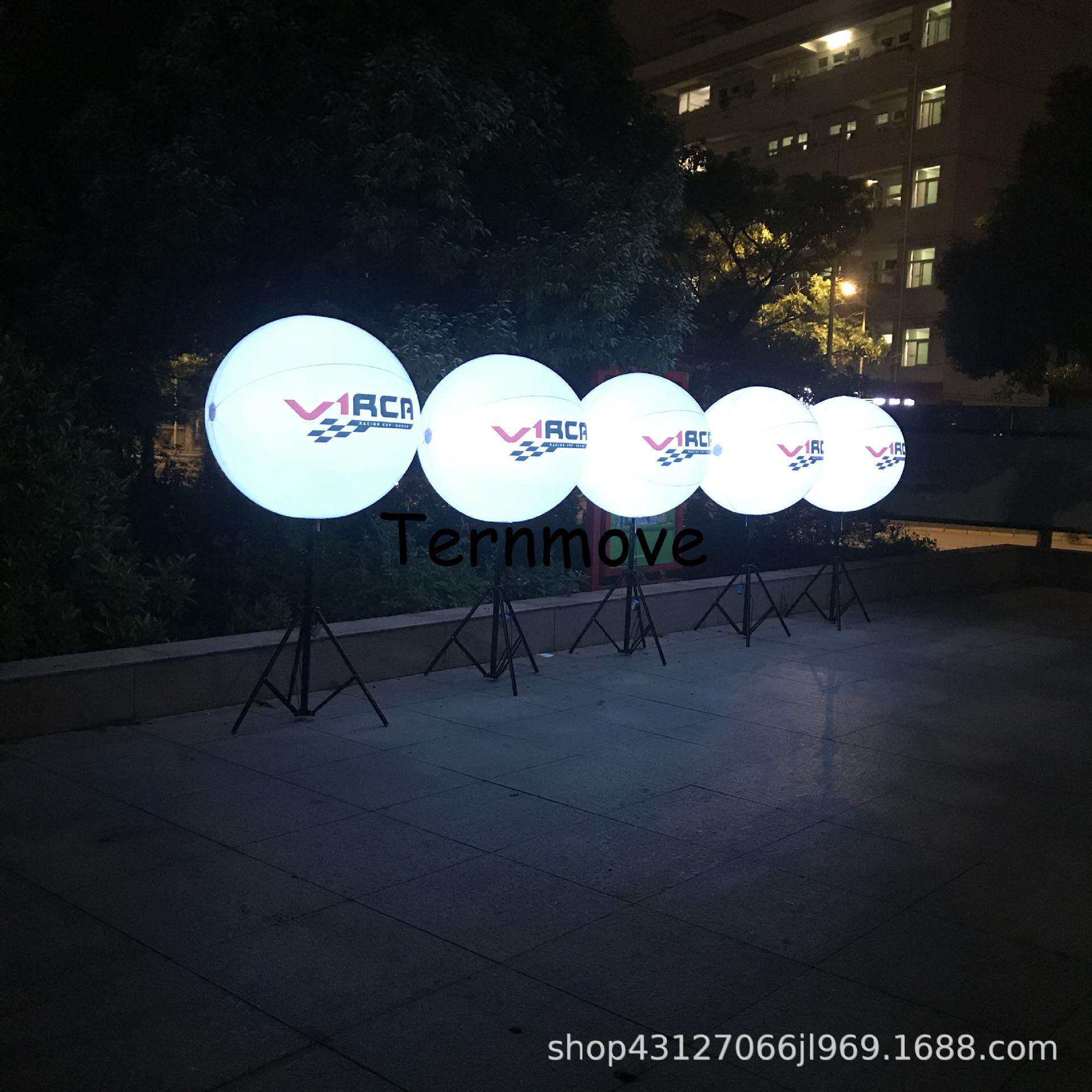 充气广告灯光支架球发光活动气球充气led印字气模展会路引落地球