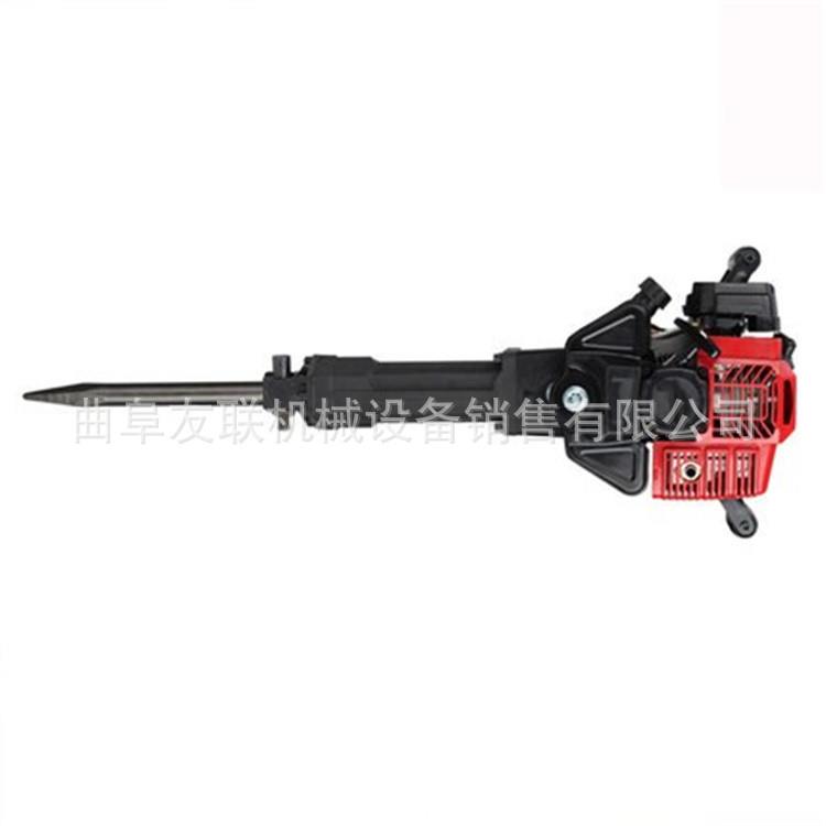 大马力汽油冲击锤 手提式内燃凿岩机 破碎大石头用汽油镐