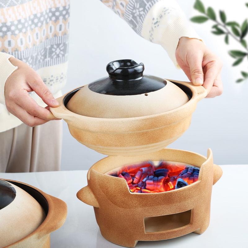 陶炉炭炉家用碳炉老式陶土泥商用木炭港式打边炉烧火小炭炉砂锅