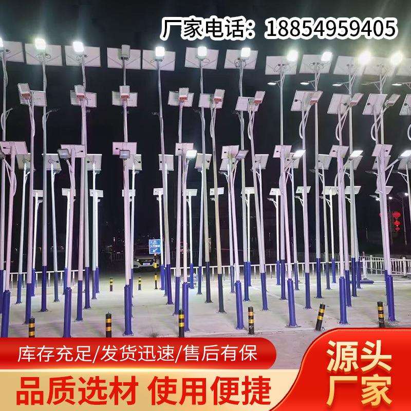 一体化户外防水锂电LED太阳能灯 市电工程路灯杆太阳能路灯厂