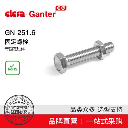 Elesa Ganter伊莉莎冈特 GN 251.6 固定螺栓 带固定磁体