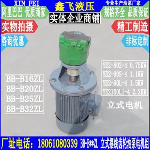 B16ZL 摆线齿轮油泵电机组1.5KW B20ZL B32ZL立式 YE290L B25ZL