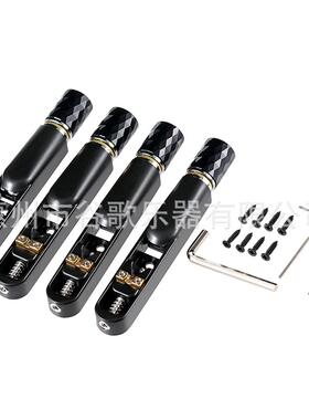 乐器配件 贝斯琴桥 黑色5弦/4弦贝斯分体琴桥