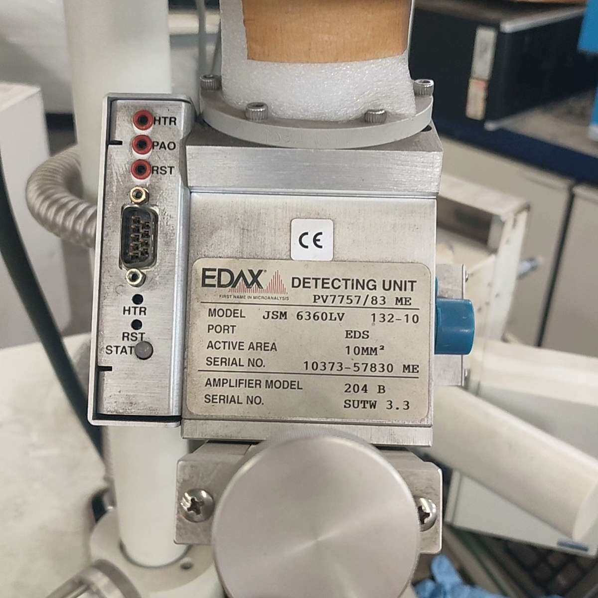EDAX能谱仪探测器，型号PV7757/83-ME，白色外壳议价