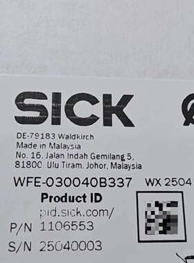 全新原装WFE-030040B337 订货号1106553议价