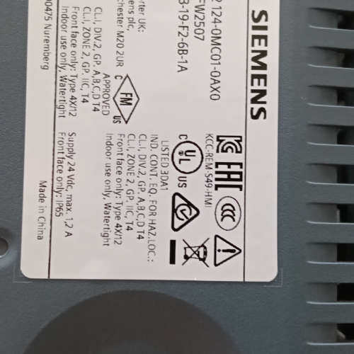 TP1200 Comfort触摸屏，型号6AV2 12议价