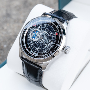 OBLVLO欧宝罗轻奢男士 机械表防水夜光腕表十二星座星空手表