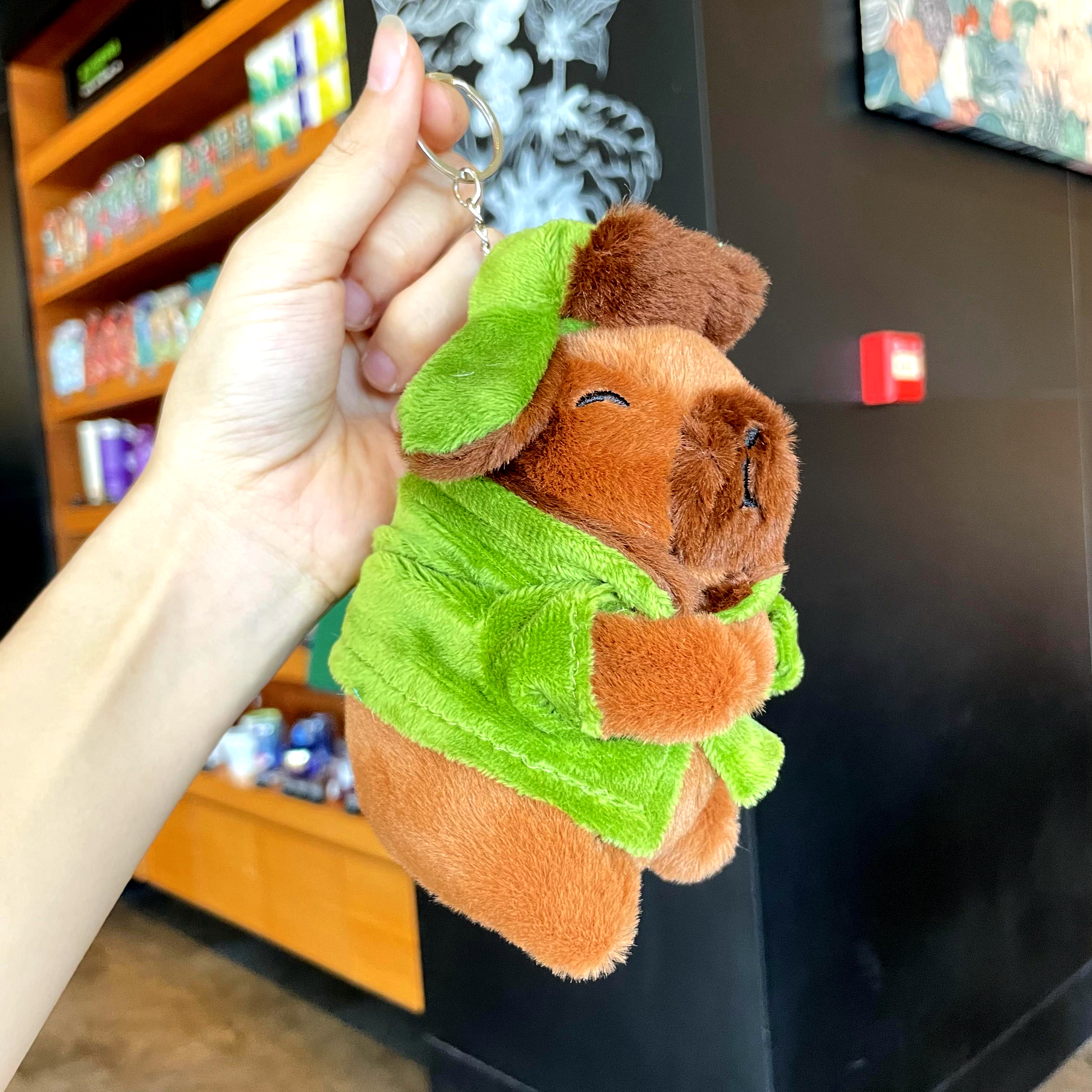 毛绒卡皮巴拉水豚可爱书包挂件