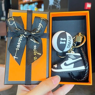 篮球创意AJ球鞋钥匙扣挂件立体NBA球星纪念品钥匙圈生日礼物礼品