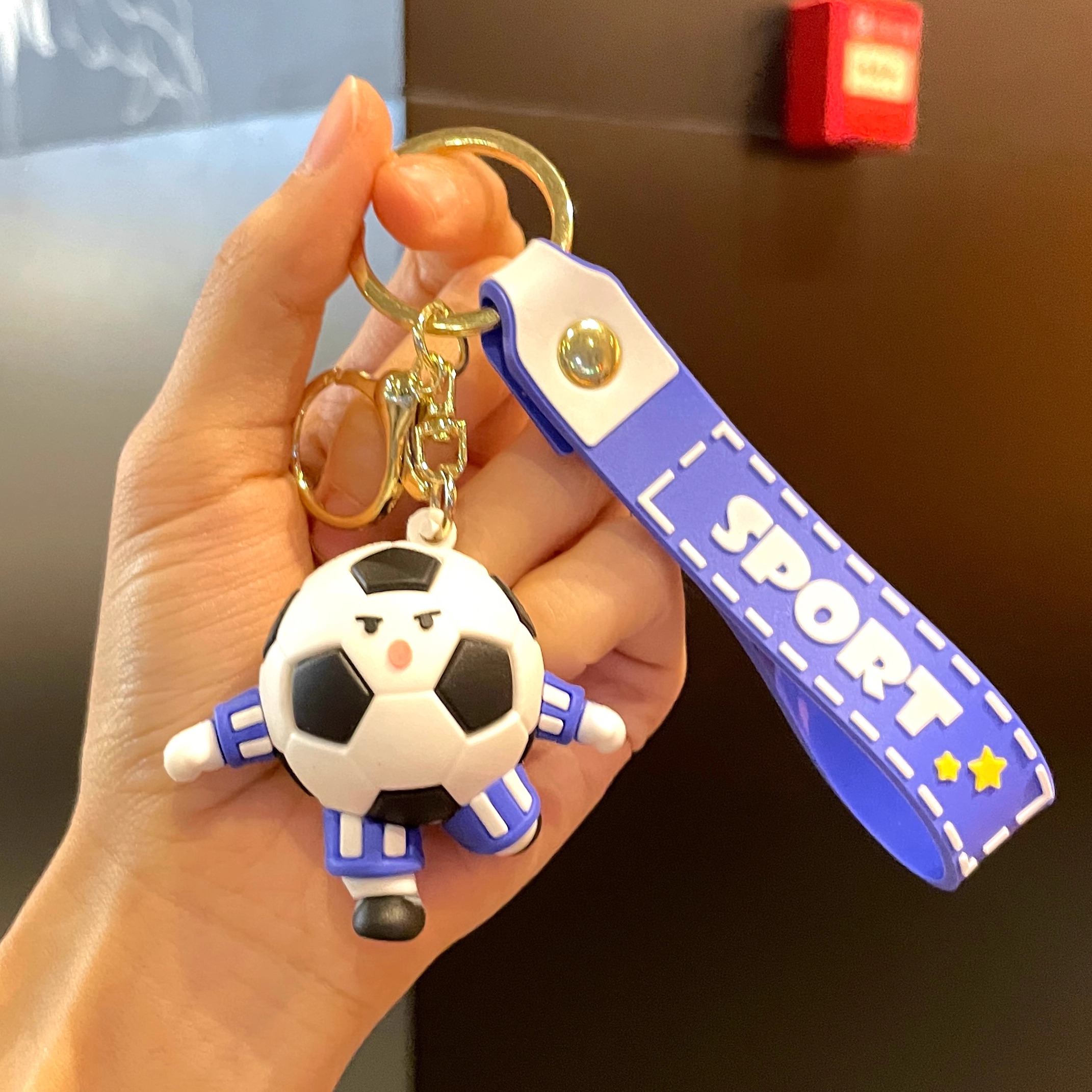 足球挂件钥匙扣背包挂饰世界杯经典动作纪念品定制男生球迷小礼物