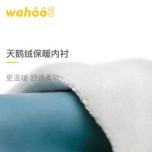 女 家务清洁洗碗家用服耐加绒防水用橡胶加厚洗衣保暖手套厨房冬季