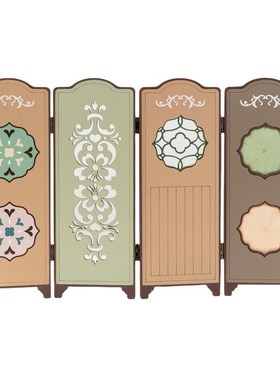 阿楹 法式中f古风屏风摆件高级小众客厅女生房间玄关餐边柜装饰画